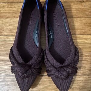 Rothy's Size 6 Chocolate Brown Knot Points